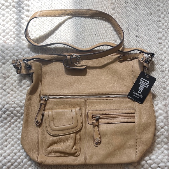 Camel Color Leather Bag by Tignanello - Picture 1 of 12